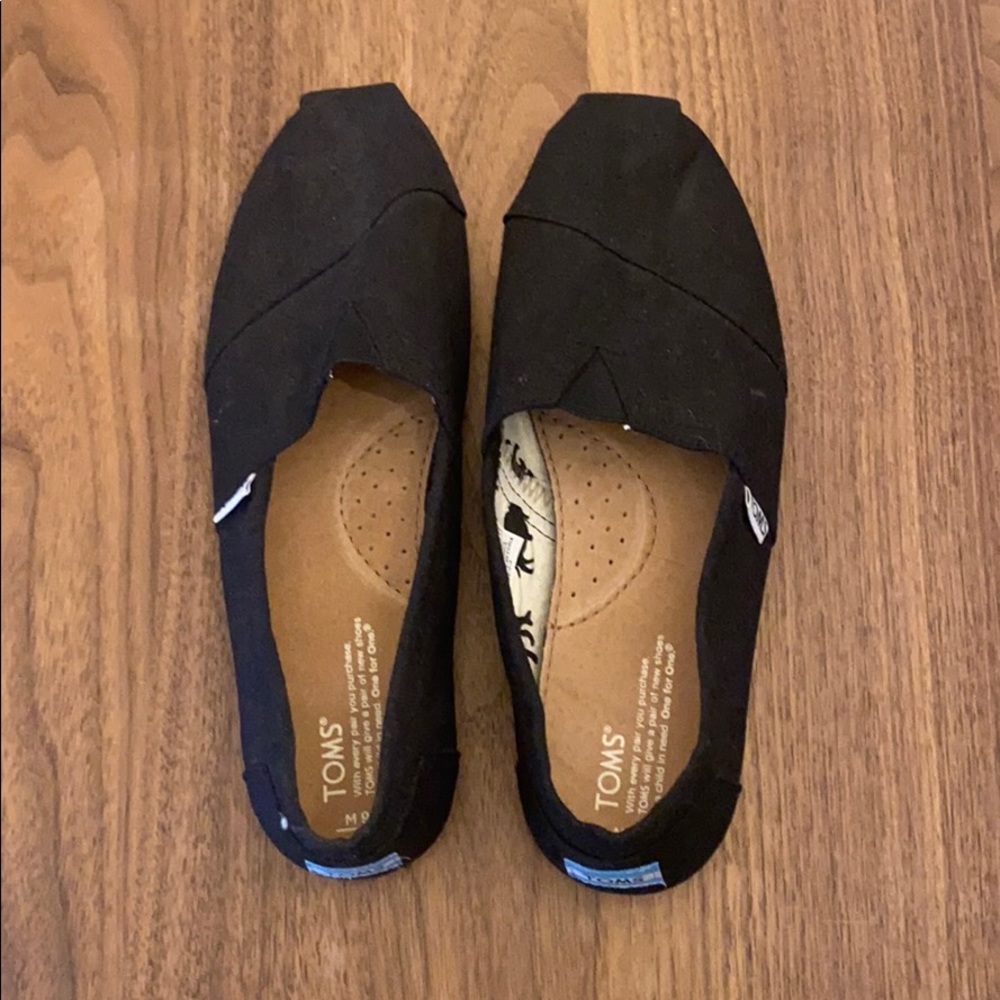 Mens black Toms